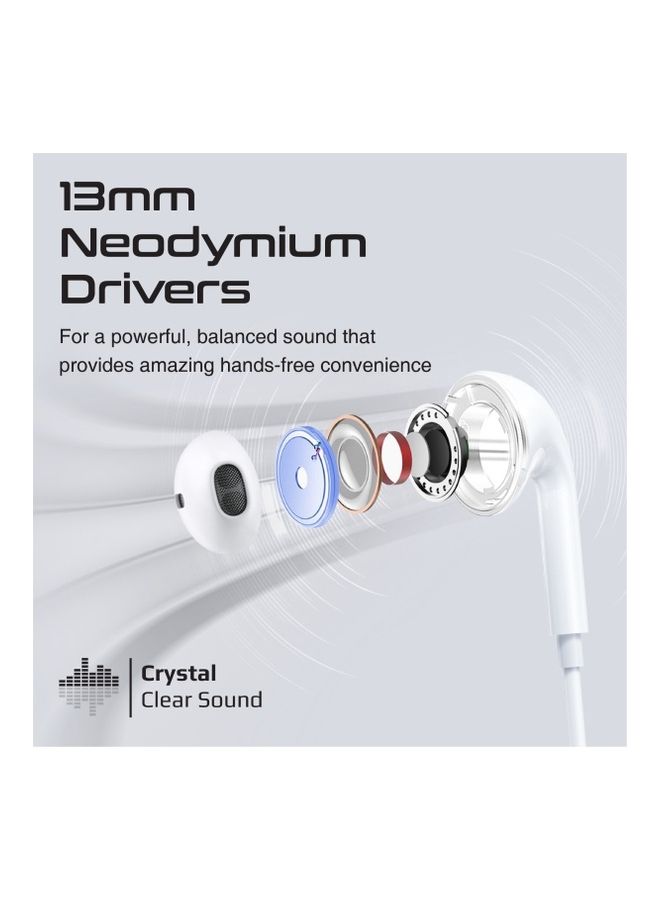 PROMATE Mono Earbud,Ergonomic In-Ear HD Wired Mono Earphone with Dynamic 13mm Drivers,Microphone,Call Function and In-Line Volume Controls for MacBook Pro,iPad Air,Smartphones,Buzz White  - Image 5