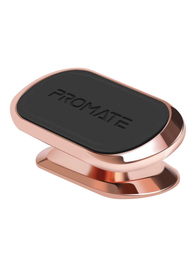 PROMATE Magnetic Car Phone Holder Universal Cradleless Stick-On Dashboard Mount With 360-Degree Rotation 8 Integrated Magnet Low Vibration And Anti-Slip Grip Magnetto-3 Rose Gold - Image 1