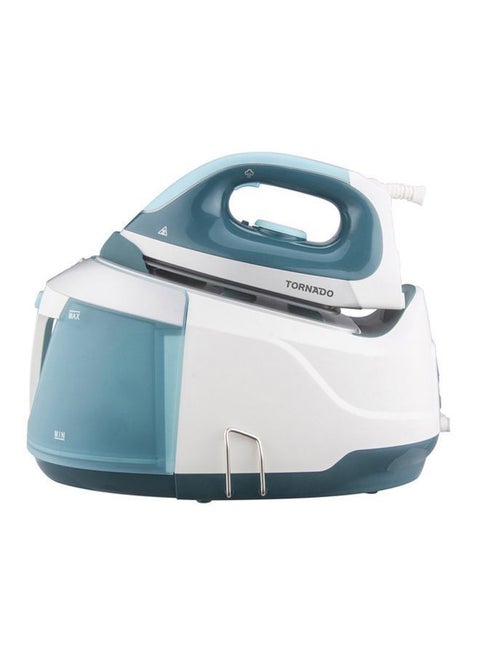 Digital Steam Generator Iron 2400 Watt, Ceramic Soleplate TSS-2400D Turquoise x White