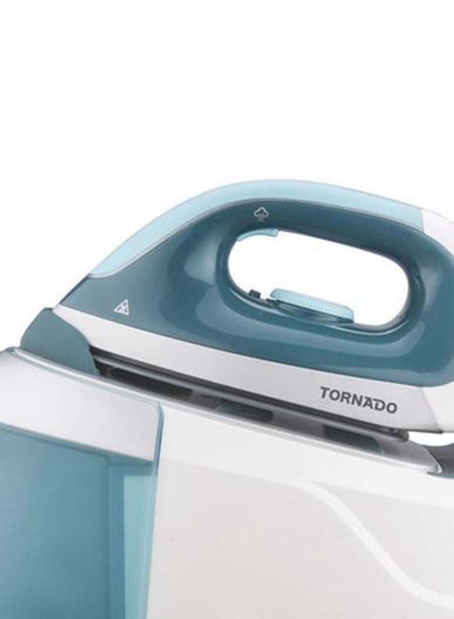 Digital Steam Generator Iron 2400 Watt, Ceramic Soleplate TSS-2400D Turquoise x White