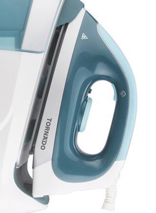 Digital Steam Generator Iron 2400 Watt, Ceramic Soleplate TSS-2400D Turquoise x White
