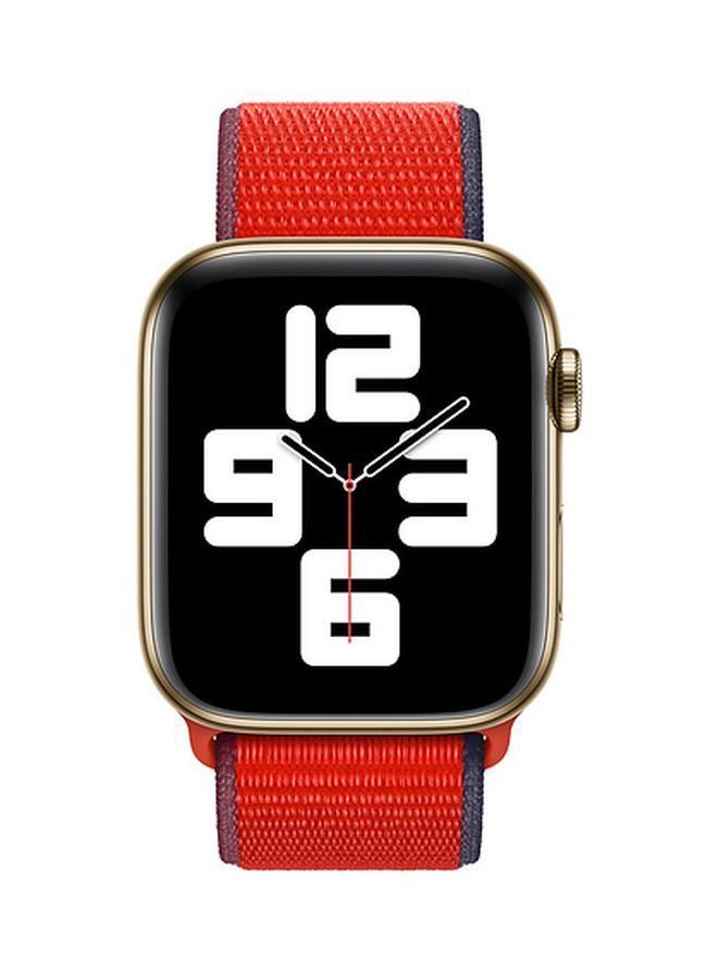 Apple - Replacement Sports Band For Apple Watch 44mm Red/Blue - Image 1