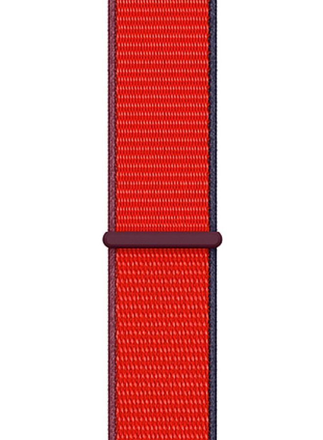 Apple - Replacement Sports Band For Apple Watch 44mm Red/Blue - Image 1