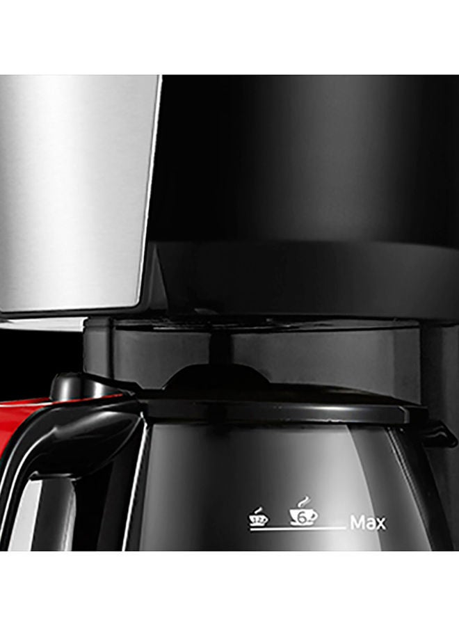 Sonai SONAI Como Coffee Maker, 1000 Watt, 10-12 Cups, 1.25 L 1000 W SH-1212 Black/Silver/Red  - Image 3