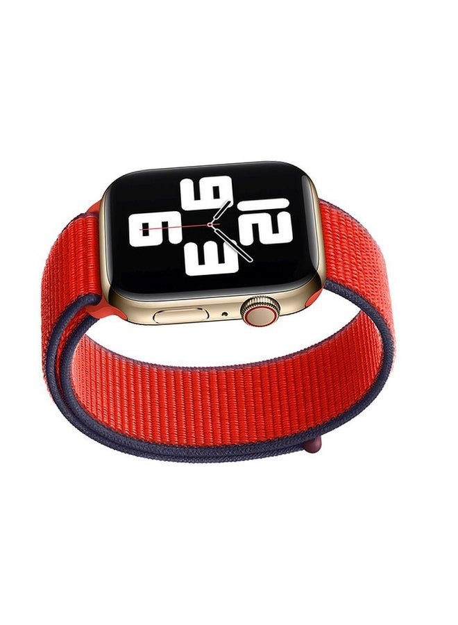 Apple - Replacement Sports Band For Apple Watch 44mm Red/Blue - Image 1