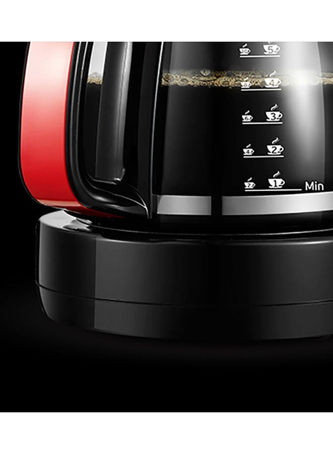 Sonai SONAI Como Coffee Maker, 1000 Watt, 10-12 Cups, 1.25 L 1000 W SH-1212 Black/Silver/Red  - Image 5