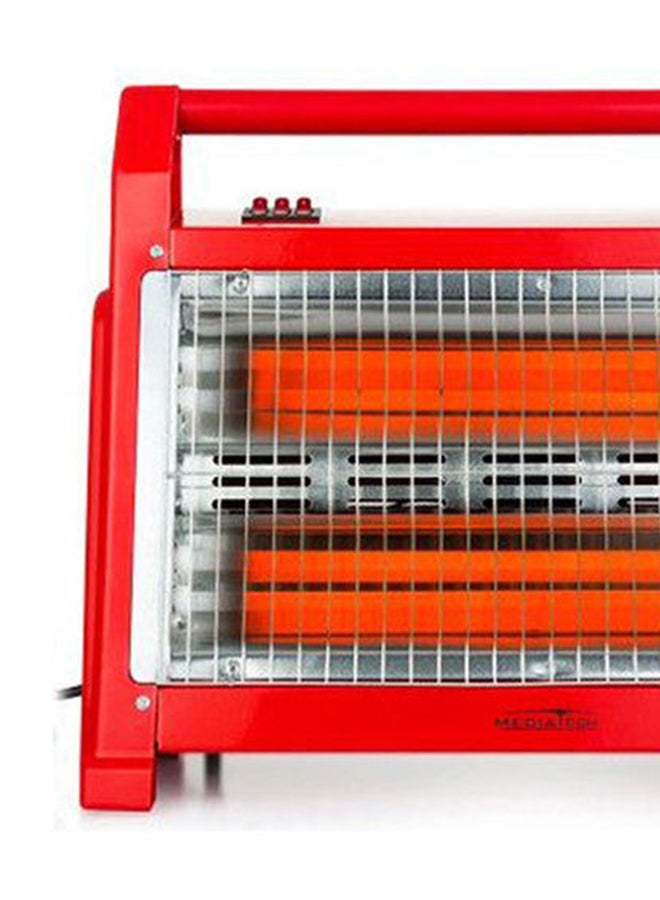 Mediatech Quartz Heater, 2 Heat level, Safty Lock 1600 W MT-RH10 Red  - Image 5