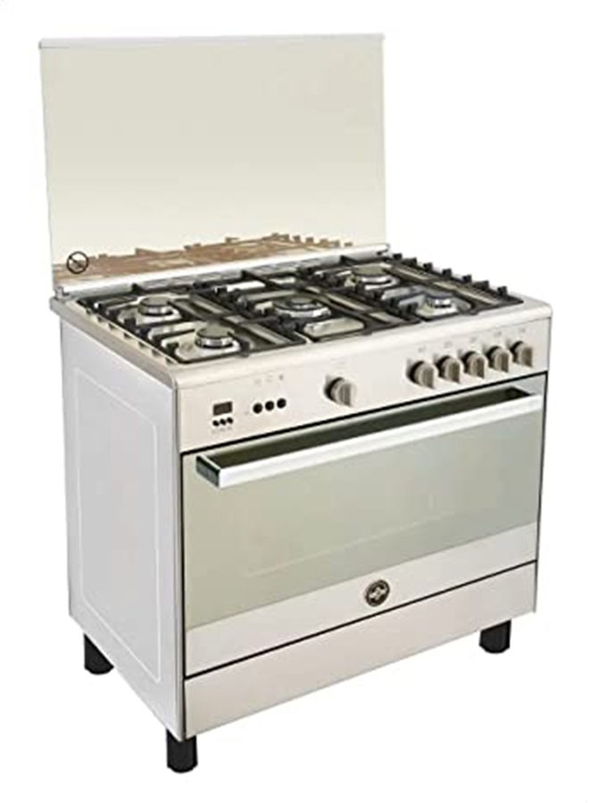 LA GERMANIA - Freestanding Cooker 90 x 60 cm 5 Gas Burners 9C10GLA1X4AWW Stainless - Image 1