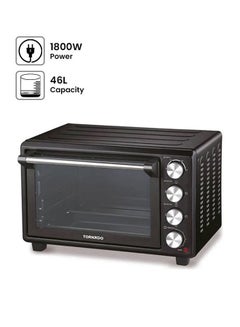 تورنيدو فرن بمروحة للشواية 46.0 L 1800.0 W TEO-46KD-BK أسود  - Image 1