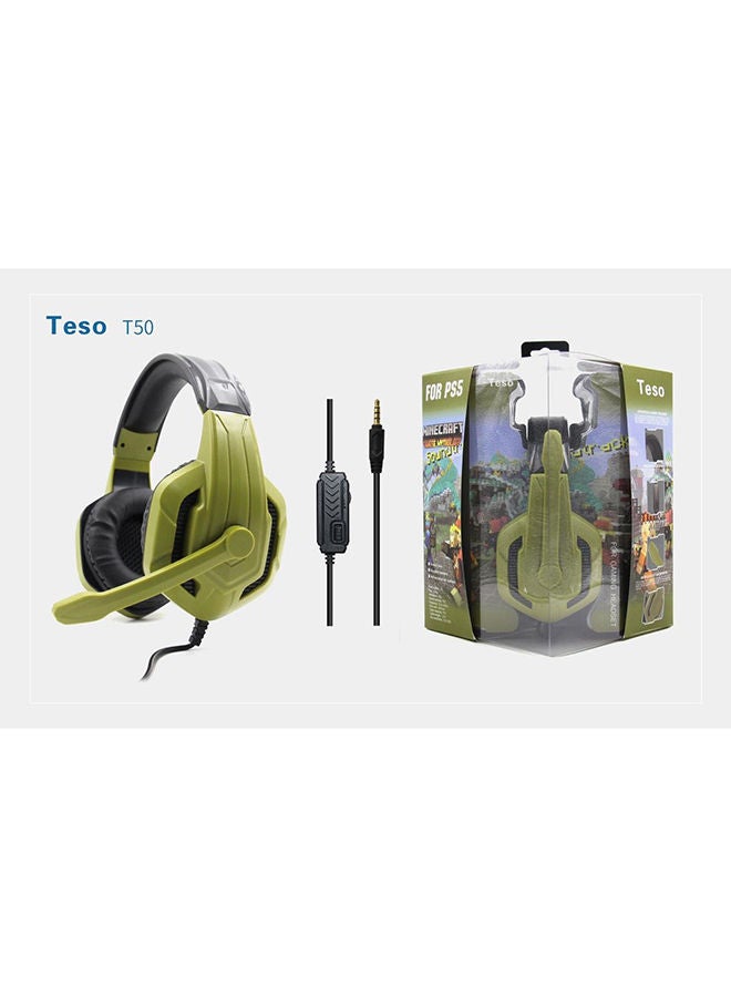تيسو سماعة رأس ماين كرافت سلكية بتصميم يغطي الأذن للألعاب - Image 3