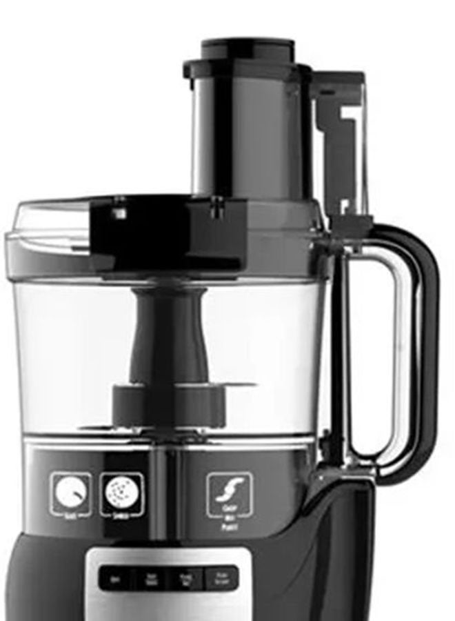 تورنيدو محضرة طعام 450 وعاء 1.5 لتر 1.5 L 450 W FP-450T أسود - Image 2