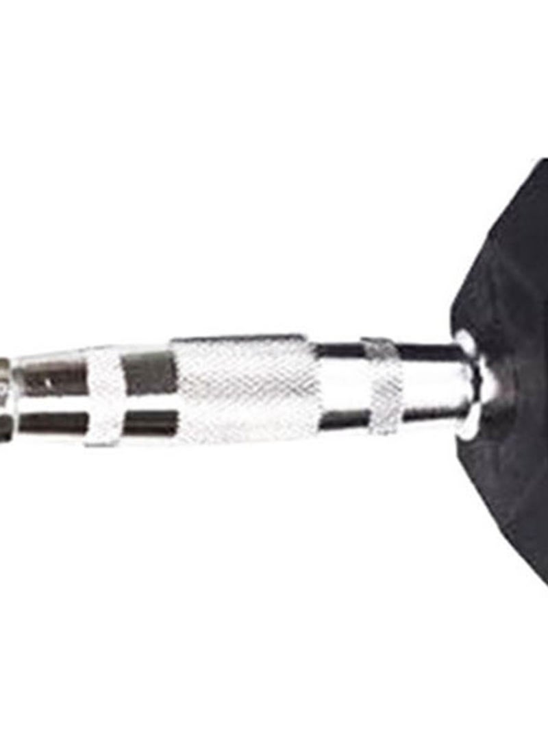 Set Of 2 Rubber Dumbbells 5kg