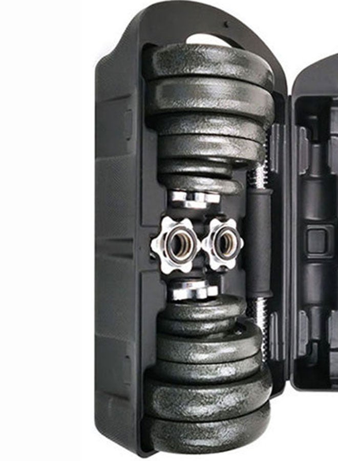 HIGHFLY - Painted Dumbbell Set With Black Rubber Bar 30kg - Image 1