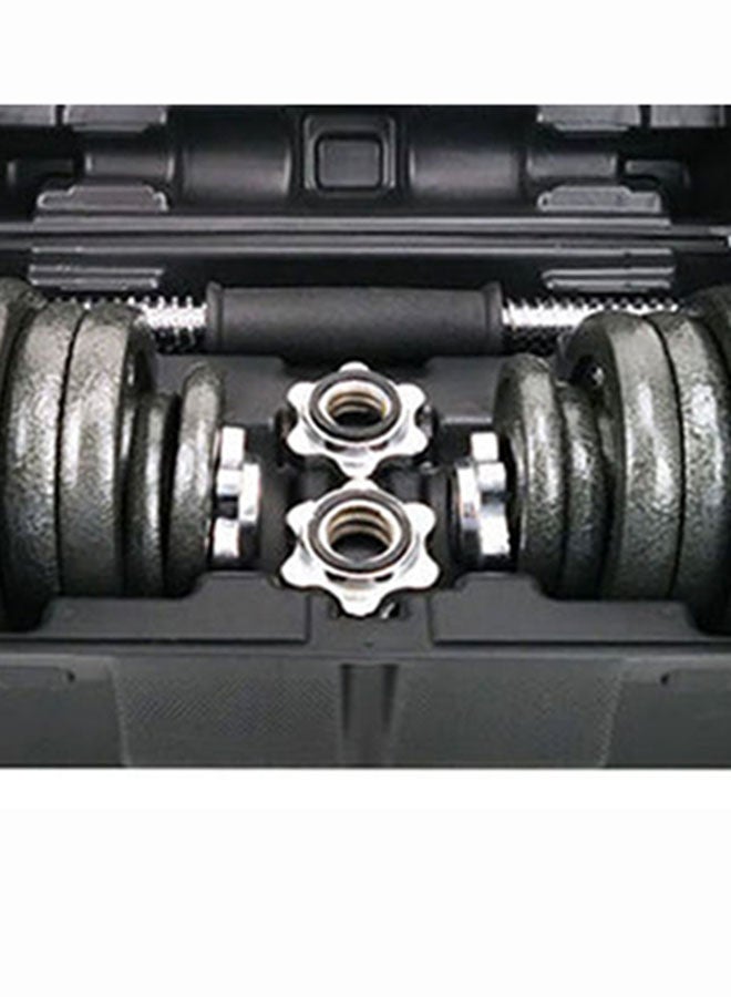 HIGHFLY - Painted Dumbbell Set With Black Rubber Bar 30kg - Image 1