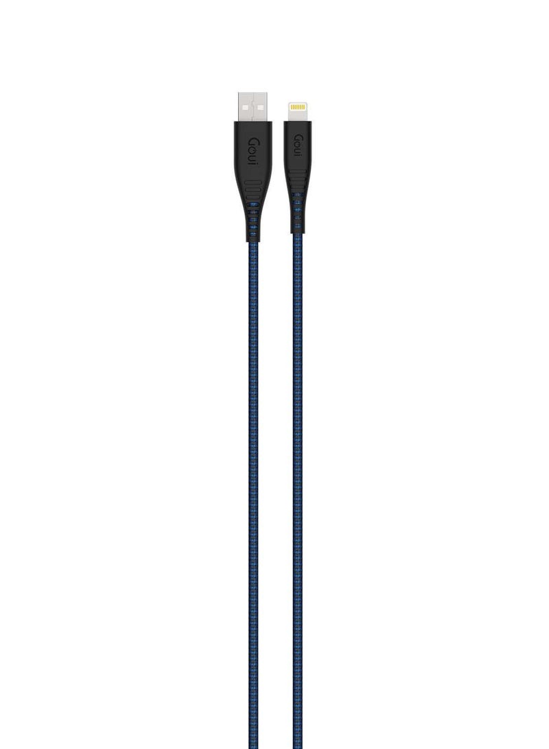 Goui - Flex Lightning MFI iPhone Extra Flexible Cable 1.5 mts - Dark Blue - Image 1