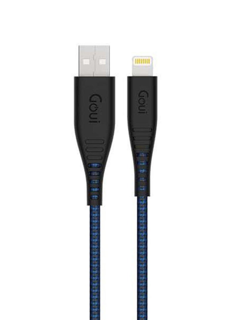 Goui - Flex Lightning MFI iPhone Extra Flexible Cable 1.5 mts - Dark Blue - Image 1