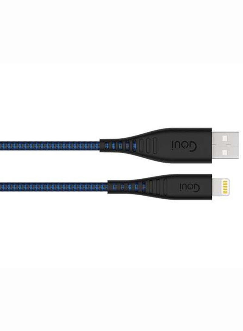 Goui - Flex Lightning MFI iPhone Extra Flexible Cable 1.5 mts - Dark Blue - Image 1