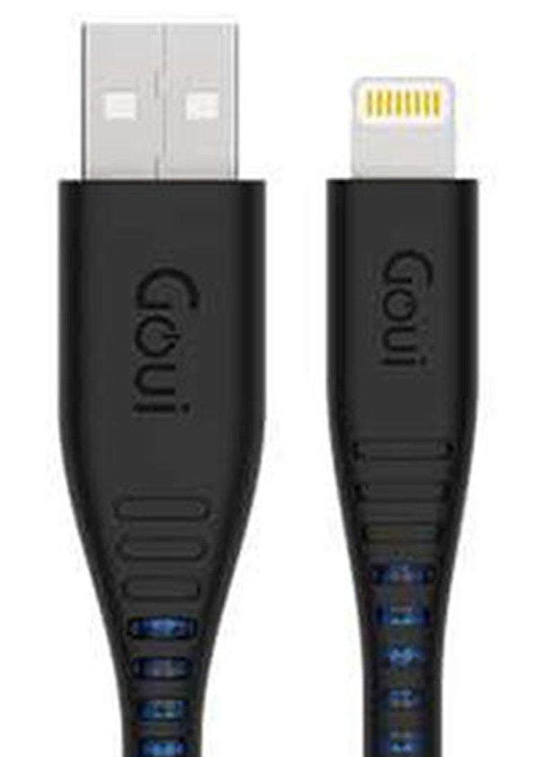 Goui - Flex Lightning MFI iPhone Extra Flexible Cable 1.5 mts - Dark Blue - Image 1