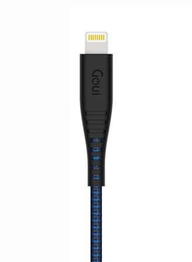 Goui - Flex Lightning MFI iPhone Extra Flexible Cable 1.5 mts - Dark Blue - Image 1
