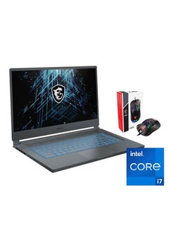MSI Stealth 15M A11Uek-222 Laptop With 15.6 Inch Full HD / Intel Core i7-11375H /16GB RAM / 1TB SSD / Nvidia Geforce Series RTX 3060 6GB Max-Q Graphic Card / Windows With MSI Gaming Mouse English/Arabic Carbon Grey