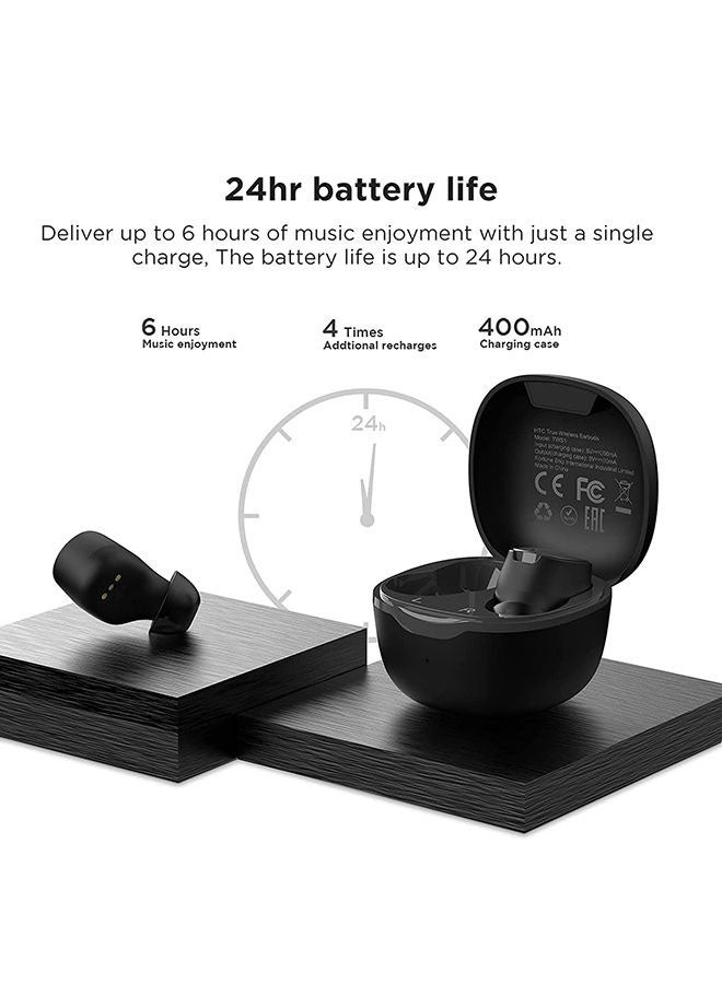 HTC - TWS Earbuds Black - Image 1