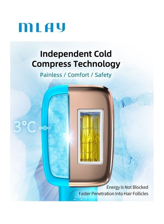 MLAY 3 In 1 Painless Ice Compress Hair Removal Device Multicolour  - Image 2