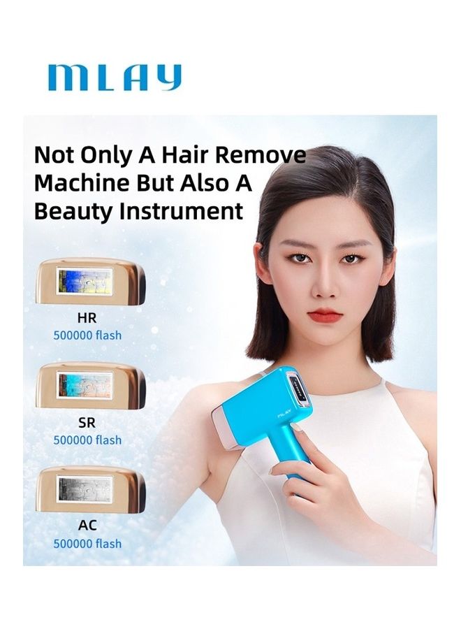 MLAY 3 In 1 Painless Ice Compress Hair Removal Device Multicolour  - Image 5