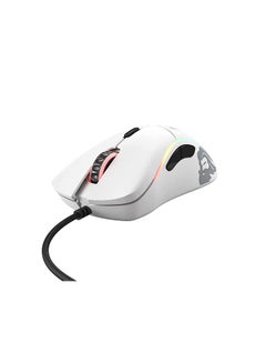 جلوريوس ماوس الألعاب Gloriuos White - ماوس الألعاب Glorious Model D على شكل قرص العسل - ماوس RGB فائق الخفة - ماوس الكمبيوتر الشخصي - 68 جم - ماوس أبيض لامع  - Image 3