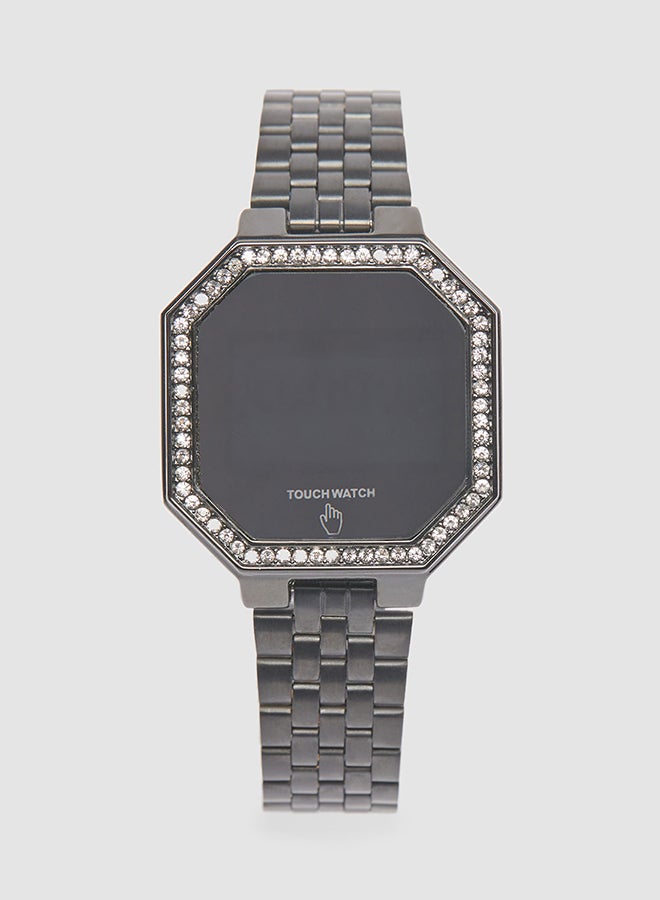 Generic - Women's Digital Modern - Watches Stainless Steel - Black ,Digital, Quartz - Image 1