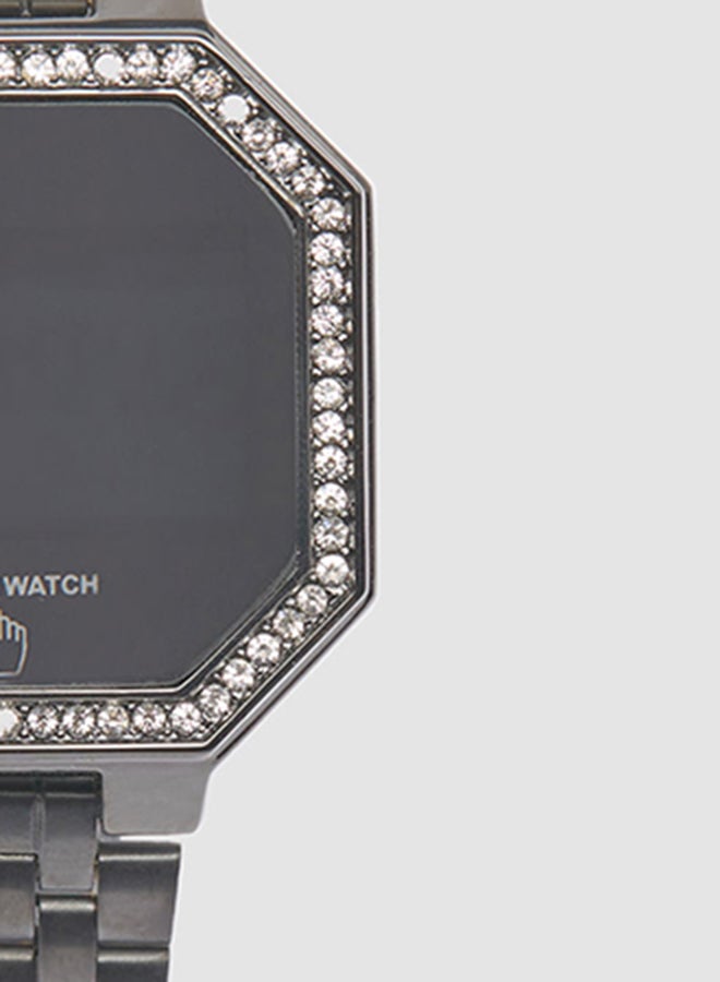 Generic - Women's Digital Modern - Watches Stainless Steel - Black ,Digital, Quartz - Image 1