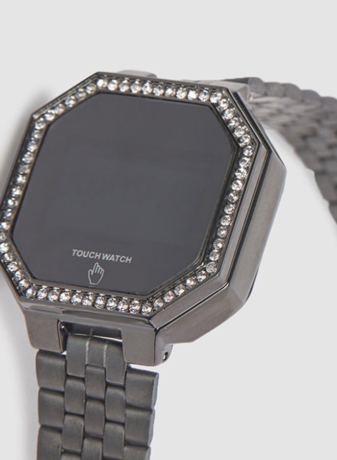 Generic - Women's Digital Modern - Watches Stainless Steel - Black ,Digital, Quartz - Image 1