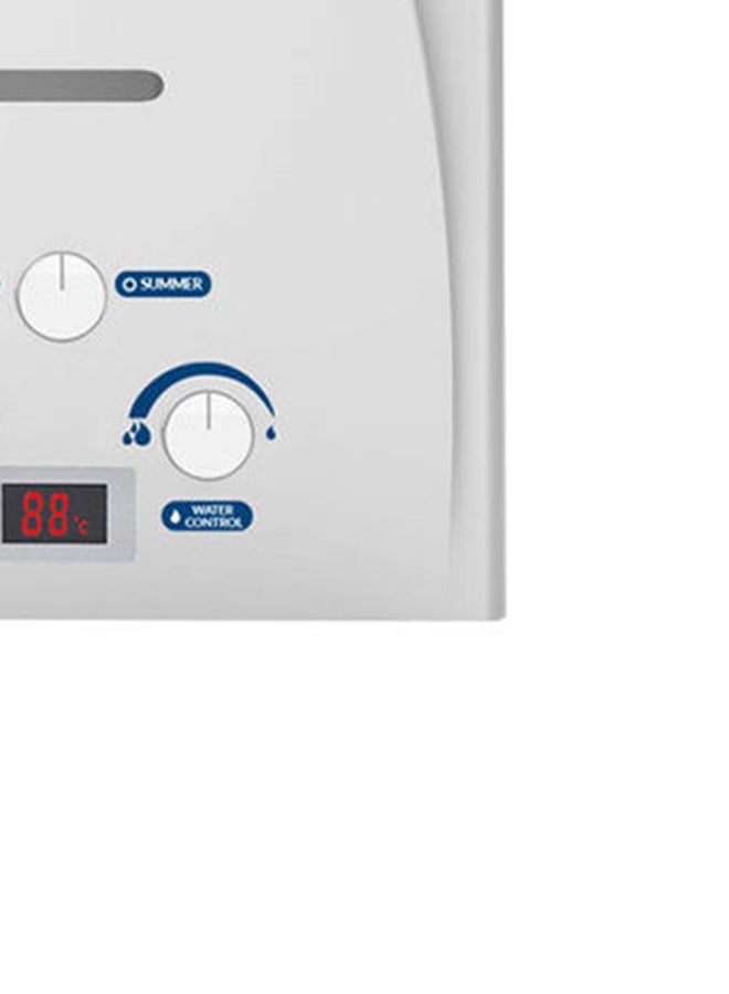 Ocean Gas Water Heater 10 Liters Digital Without A Chimney With Adapter Full Safety OCEGWH10NGD White - Image 5