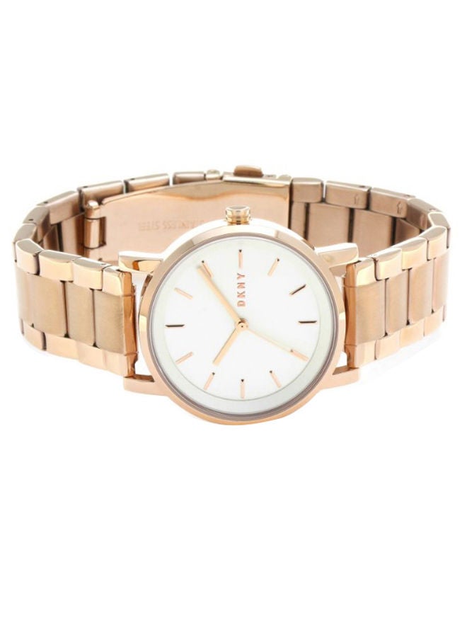 DKNY Women's Soho Stainless Steel Analog Watch NY2344 - 34 mm - Rose Gold - Image 2