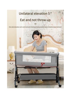 Multi Mode Four Gear Adjustable Height Detachable Reinforced Comfortable Breathable Crib - v1670135650/N53370885A_3