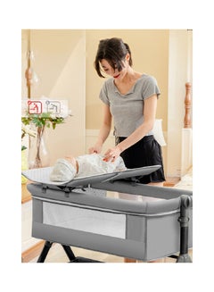 Multi Mode Four Gear Adjustable Height Detachable Reinforced Comfortable Breathable Crib - v1670135650/N53370885A_6