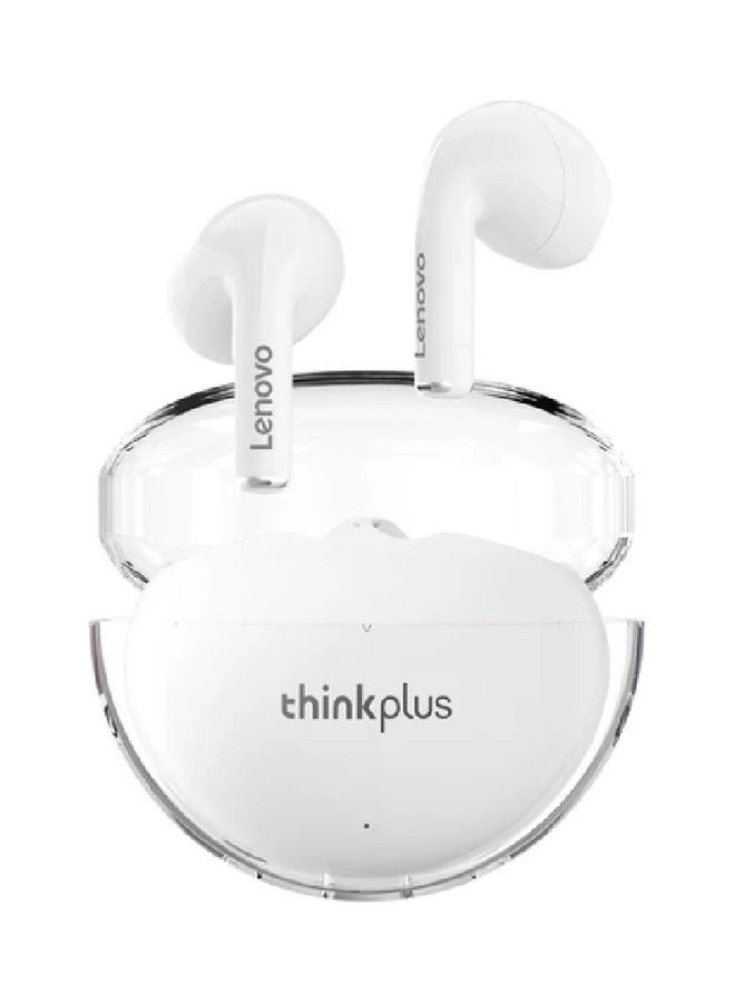 Lenovo - Thinkplus LP80 Pro Wireless Earbuds Bluetooth Mini Headphone Half In-Ear Headset HiFi Stereo Earphone White - Image 1