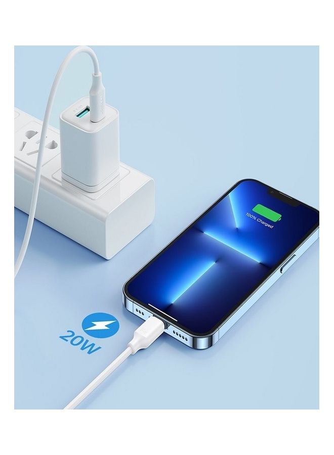 جوي روم كابل شحن بمنفذ Type C إلى لايتنينج يعمل بخاصية الشحن السريع بتقنية باور ديلفري بقدرة 20 وات لهواتف آيفون 12 و13 و14 وجميع السلسلة بطول 1 متر أسود - Image 4