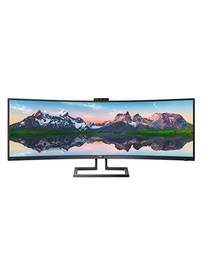 Philips - 49 inch Super Widescreen VA W-LED Black Curved Multimedia Monitor 499P9H/00 (5120x1440/5ms/1xDP/2xHDMI) Black - Image 1