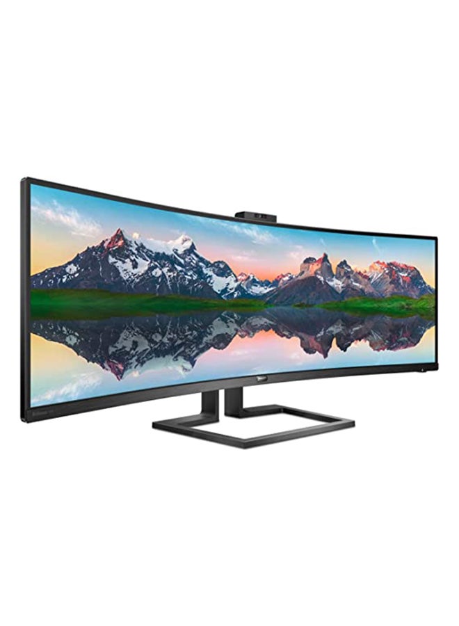 Philips - 49 inch Super Widescreen VA W-LED Black Curved Multimedia Monitor 499P9H/00 (5120x1440/5ms/1xDP/2xHDMI) Black - Image 1