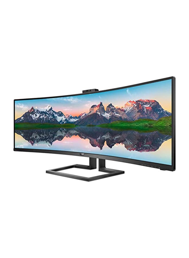 Philips - 49 inch Super Widescreen VA W-LED Black Curved Multimedia Monitor 499P9H/00 (5120x1440/5ms/1xDP/2xHDMI) Black - Image 1