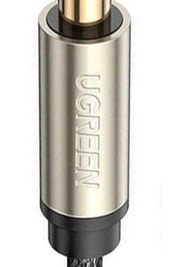 Ugreen - 3.5Mm Trs To Dual 6.35Mm Ts Audio Cable 2M Grey - Image 1