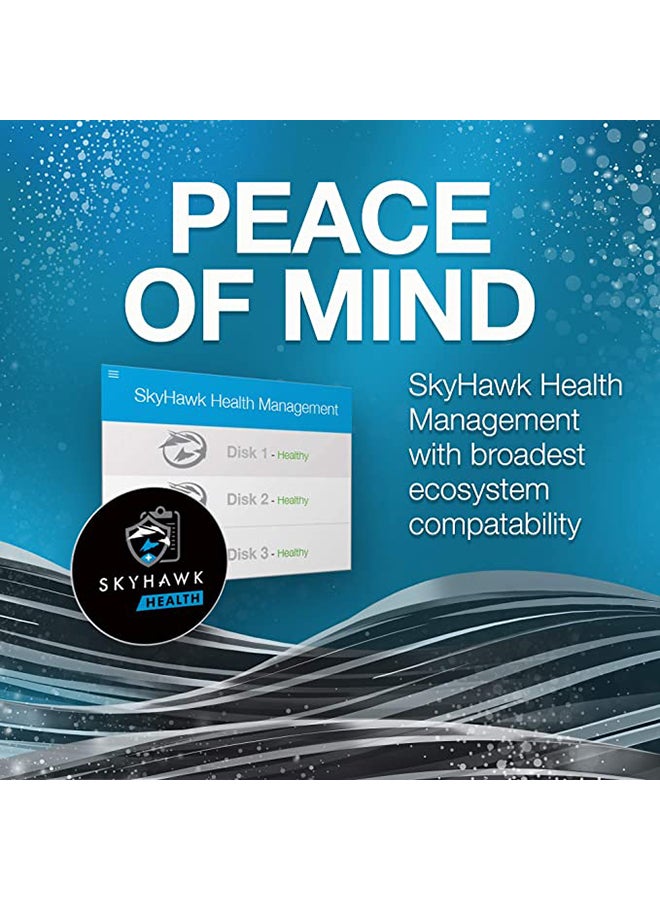 Seagate - SkyHawk, Surveillance Internal Hard Drive HDD – 3.5 Inch SATA 6 Gb/s 64 MB Cache for DVR NVR Security Camera System, and Three-year Rescue Services (ST8000VX004) 8 TB - Image 1
