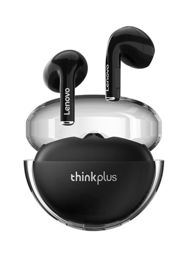 Lenovo - Thinkplus LP80 Pro Wireless Earbuds Bluetooth Mini Headphone Half In-Ear Headset HiFi Stereo Earphone Black - Image 1