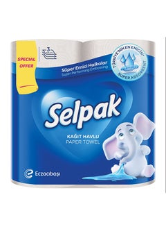 Selpak Kitchen Paper Towel Regular 80 sheets x 3 Ply Pack of 4 Rolls  - Image 1