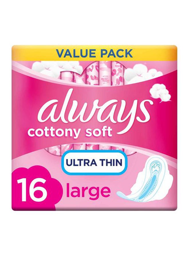 Always Cotton Soft Ultra Thin Long Sanitary Pads 16 Pieces - v1670319189/N11295093A_1