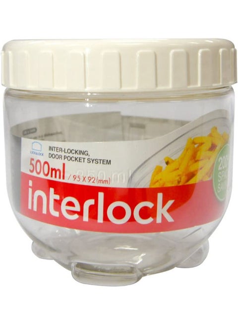 Lock & Lock Interlock INL301 White/Clear 500ml