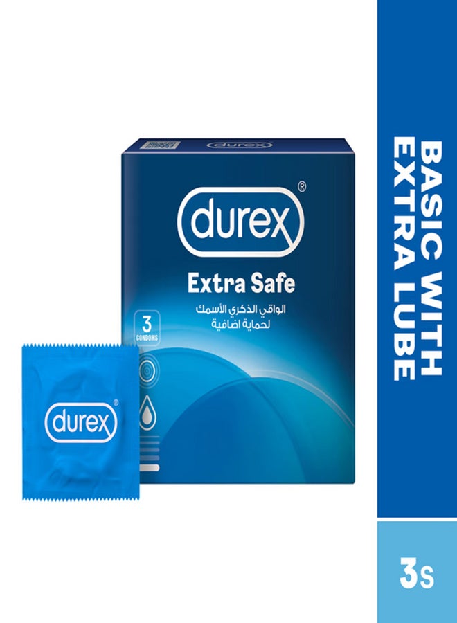 Durex Pack Of 3 Extra Safe Condom  - Image 3