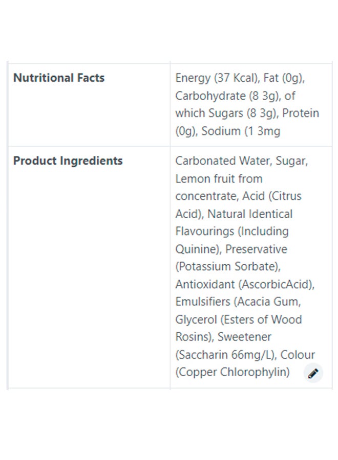 Britvic Bitter Lemon 300ml Pack of 6 - Image 3