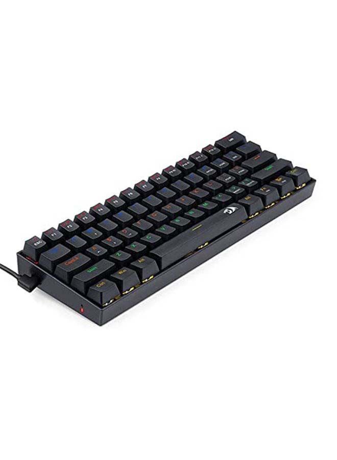 REDRAGON - Lakshmi K606 60% Mechanical Gaming Keyboard - Blue Switches - Rainbow backlighting - 61KEYS - Detachable Cable - Image 1