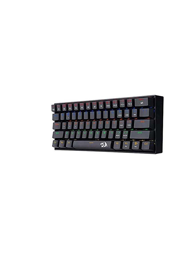 REDRAGON - Lakshmi K606 60% Mechanical Gaming Keyboard - Blue Switches - Rainbow backlighting - 61KEYS - Detachable Cable - Image 1